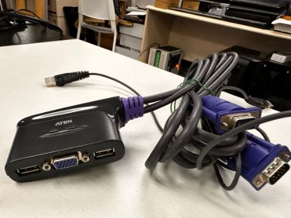 Picture of ATEN VGA, USB, Audio 2 Port KVM Set (✌️✌️)